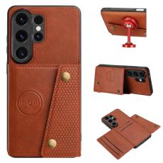 OEM - Mobilfodral f&ouml;r Samsung Galaxy S26 Ultra Kickstand och kortfack - Brun