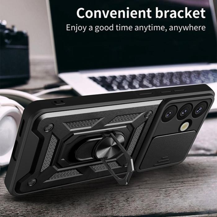 OEM - Mobilskal för Samsung Galaxy S26 Plus PC + TPU Kickstand - Guld