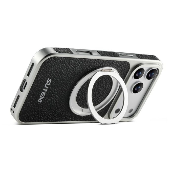 SUTENI - SUTENI iPhone 17 Pro Mobilskal MagSafe Kickstand Electroplating G6