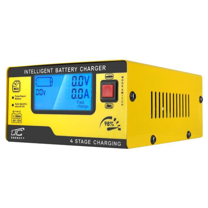 LTC - LTC Starthjälp Automatisk laddare, 6V/12V 15A Mikroprocessorlikriktare