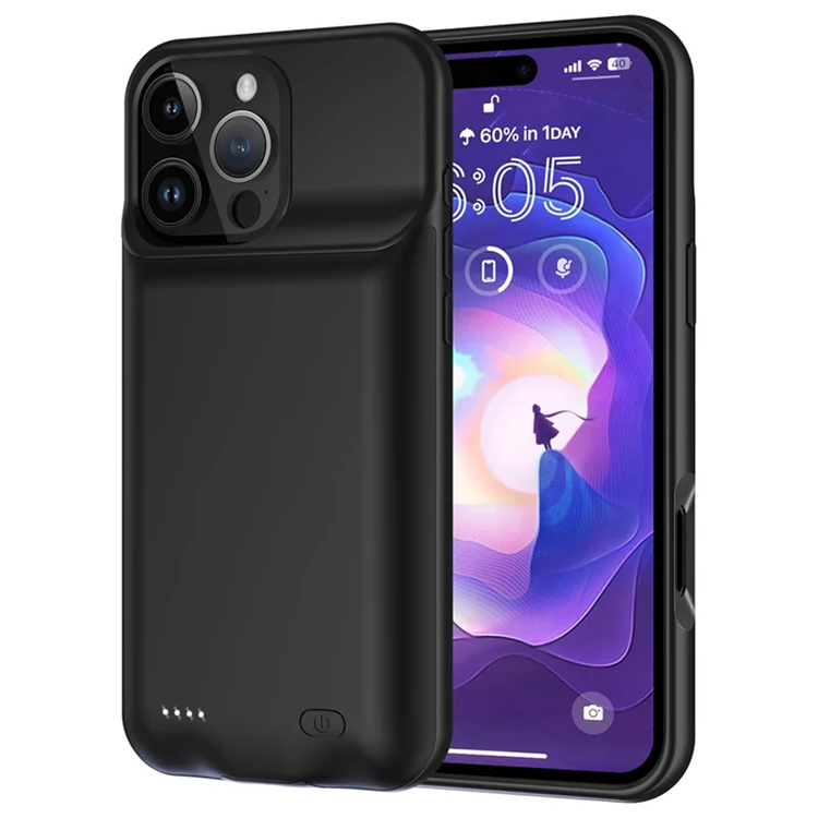 iPhone 16 Pro Max Batteriskal 7000mAh - Svart | 2353 | AlltMobil