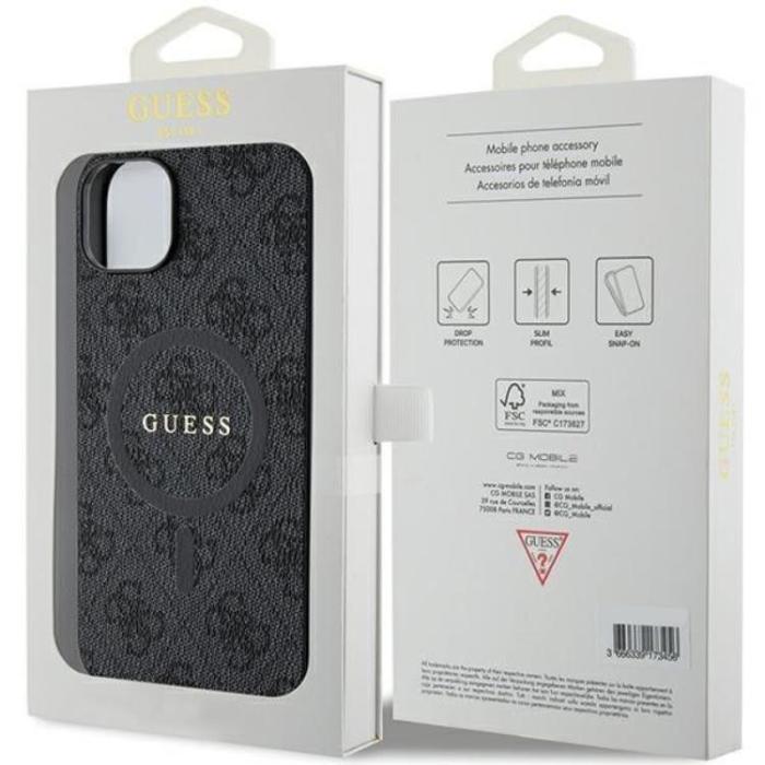 Guess - Guess iPhone 15 Mobilskal Magsafe Classic Logo