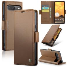Caseme - CASEME Pl&aring;nboksfodral Konstl&auml;der f&ouml;r Google Pixel 10 Pro - Brun