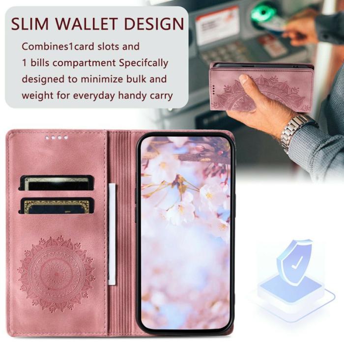 OEM - Samsung Galaxy S26 Plånboksfodral Magnetisk Stängning Konstläder Roséguld