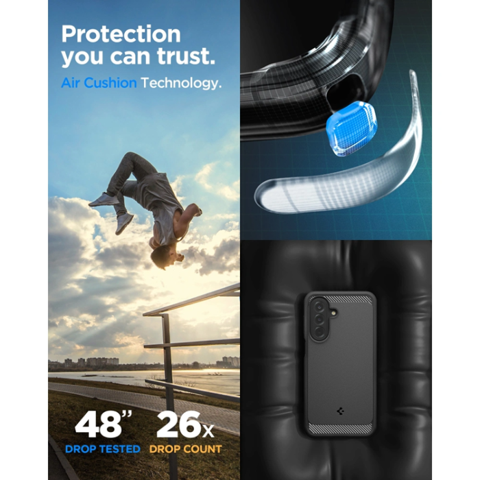 Spigen - Spigen Mobilskal För Galaxy A27 Rugged Armor - Matte Svart