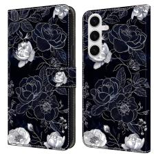 OEM - Samsung Galaxy S26 Plus Pl&aring;nboksfodral St&auml;llning M&ouml;nstertryck - Vintage Blommor