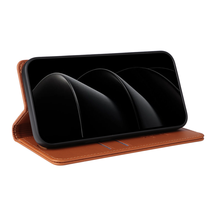 YIKATU - Yikatu iPhone 17 Pro Max Plånboksfodral Magnetic Closure - Brun