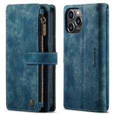 Caseme - CASEME Konstl&auml;der Pl&aring;nboksfodral f&ouml;r iPhone 13 Pro Max med rem - Gr&ouml;n