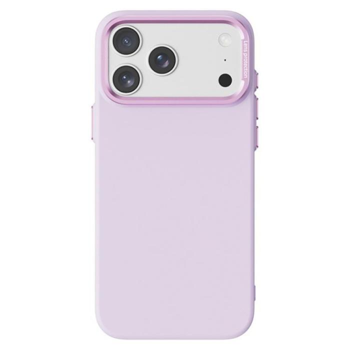 A-One Brand - iPhone 17 Pro Max Mobilskal MagSafe Med Metallbåge - Rosa Lila