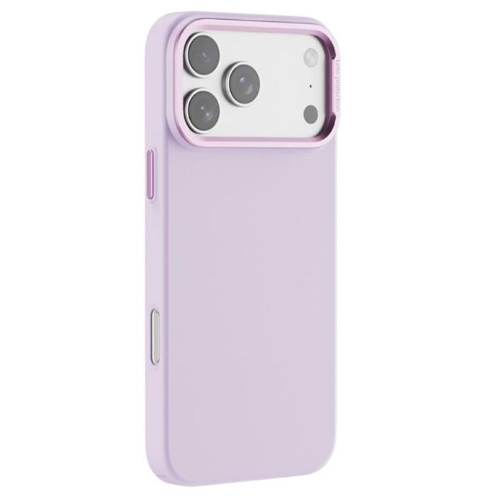 A-One Brand - iPhone 17 Pro Max Mobilskal MagSafe Med Metallbåge - Rosa Lila