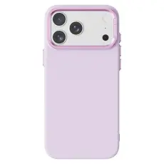 A-One Brand - iPhone 17 Pro Max Mobilskal MagSafe Med Metallbåge - Rosa Lila