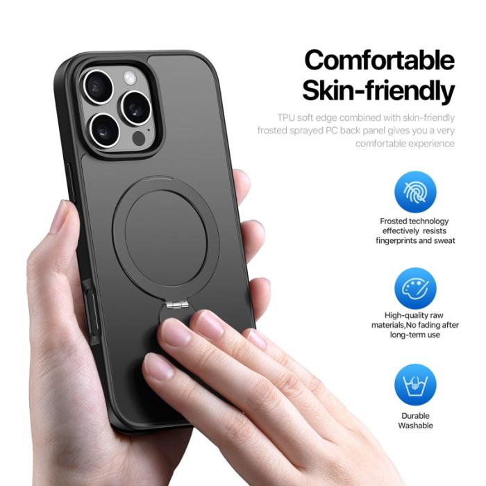 Dux Ducis - DUX DUCIS iPhone 16 Pro Fodral Yind Series PC+TPU - Svart