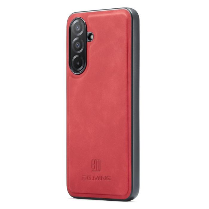 DG.MING - DG.MING Mobilskal till Samsung Galaxy A26 5G PU Läder Röd