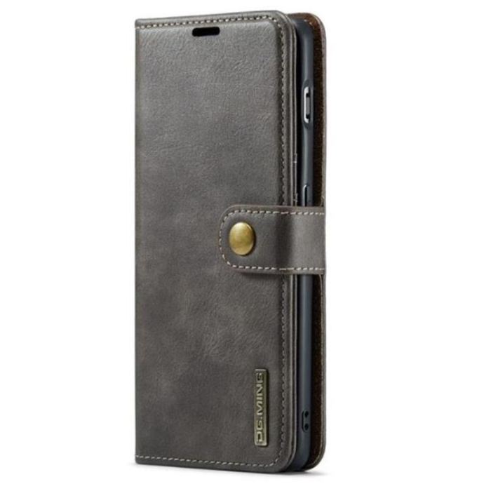 DG.MING - DG.MING OnePlus 11 Plånboksfodral Äkta Läder 2-i-1 - Grå