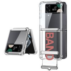 GKK - GKK Samsung Galaxy Z Flip4 Fodral Soft TPU - Transparent Rosa