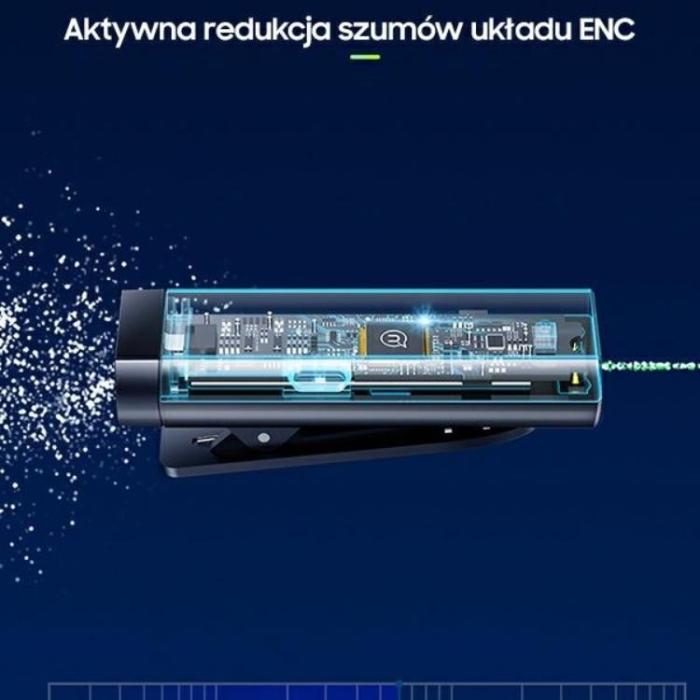 USAMS - USAMS Trådlös Lavalier-mikrofon Lightning ENC 2.4G ZB244MKF01