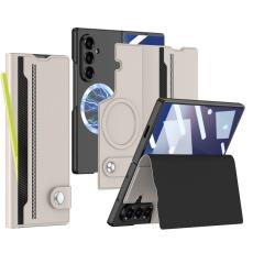 GKK - GKK Samsung Galaxy Z Fold7 5G Fodral - KonstL&auml;der - Gr&aring;