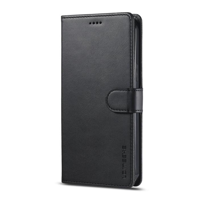 LC.imeeke - LC.IMEEKE iPhone 13 Plånboksfodral i Konstläder - Svart