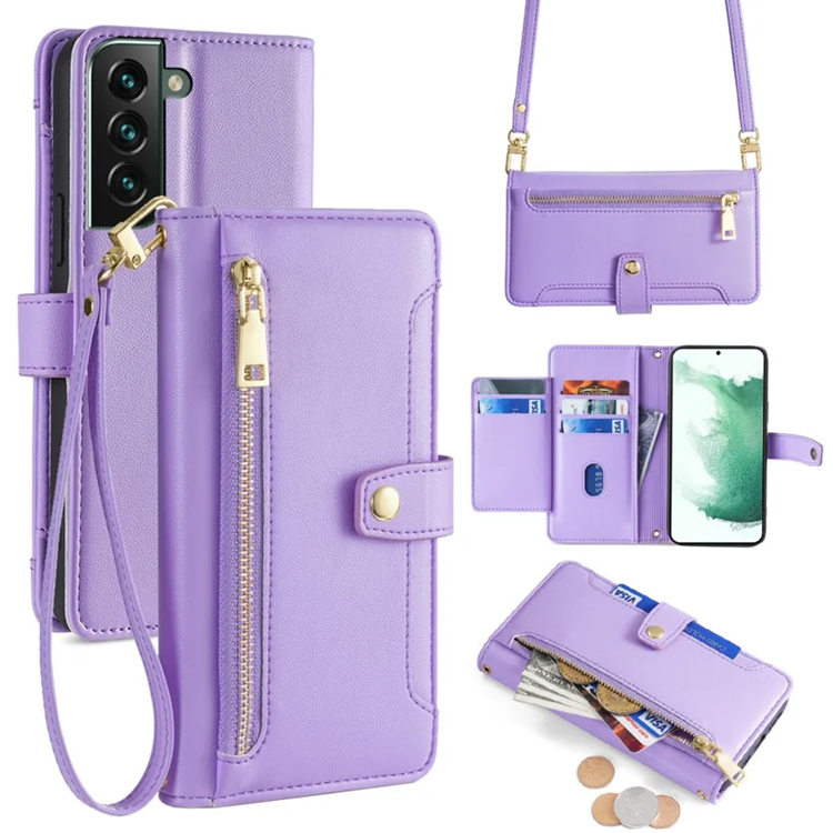 Galaxy S22 Plus 5G Plånboksfodral Anti-fall (Lila) | 2353 | AlltMobil