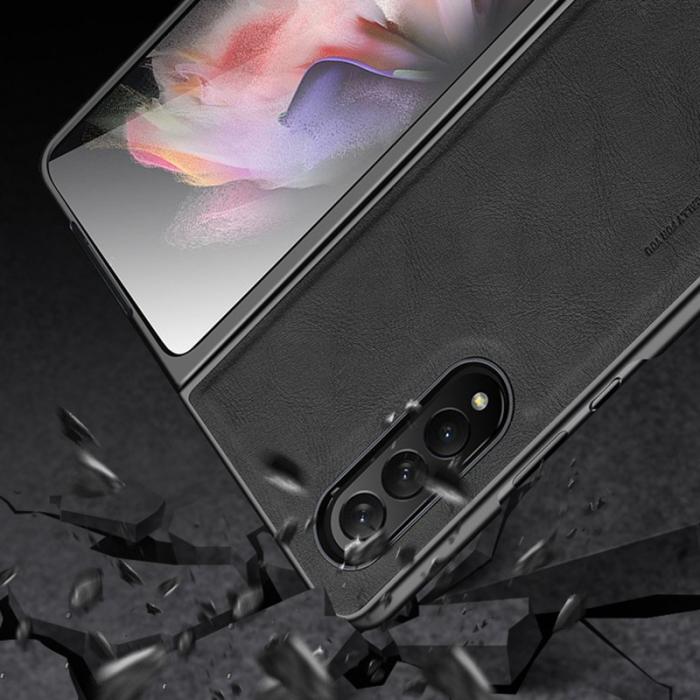 X-Level - X-LEVEL Bojue-3 Mobilskal för Samsung Galaxy Z Fold3 5G - Svart