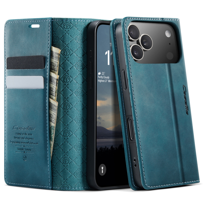 Caseme - Caseme iPhone 17 Pro Max Plånboksfodral RFID Blocking 033