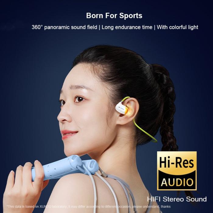 XUNDD - XUNDD X22 Trådlösa Sporthörlurar Bluetooth Svart