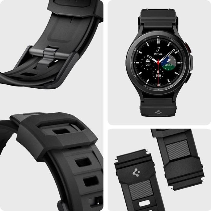 UTGATT5 - Spigen Rugged Band Galaxy 4/4 Classic / Active 2 / Huawei Gt 2 42 mm - Svart