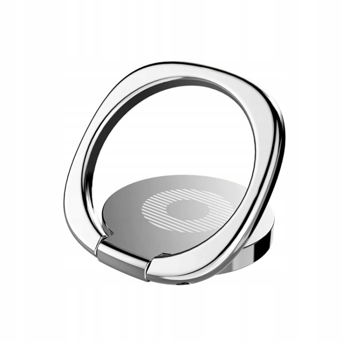 BASEUS - Baseus Privity Ringhållare/Ring med Stativfunktion - Silver