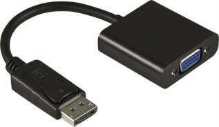 UTGATT1 - DELTACO DisplayPort till VGA Adapter 60Hz, 0.2m - Svart