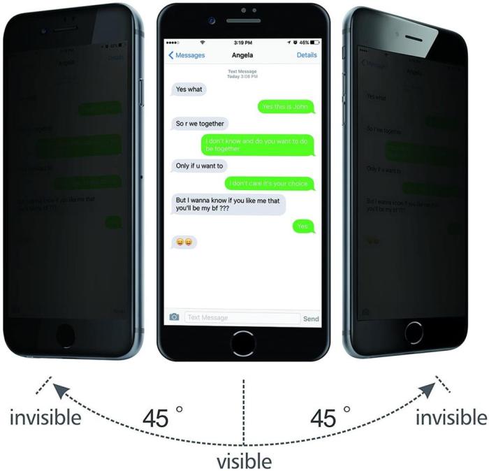 A-One Brand - [1-PACK] Privacy Härdat Glas Skärmskydd iPhone 7/8/SE 2020