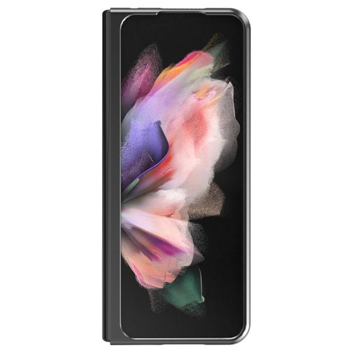 LC.imeeke - LC.IMEEKE Galaxy Z Fold 4 Skal TPU-ram Läder - Brun