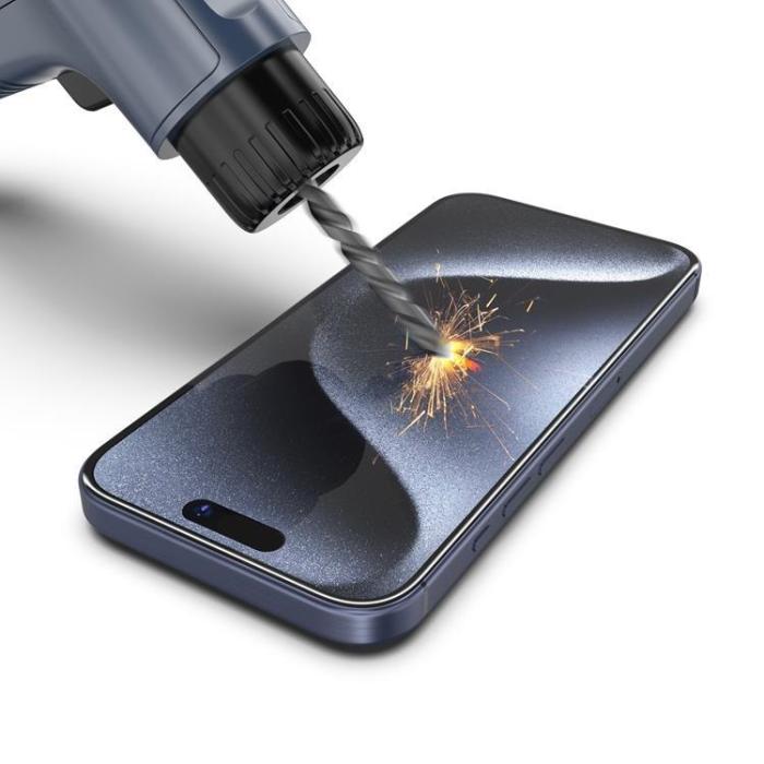 Boom of Sweden - LIVSTIDSGARANTI - BOOM iPhone 15 Pro Härdat Glas Skärmskydd - 2 Pack