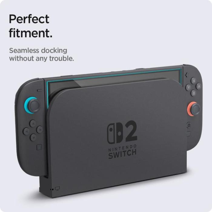 Spigen - [2-Pack] Spigen Nintendo Switch 2 Härdat glas Skärmskydd EZ Fit