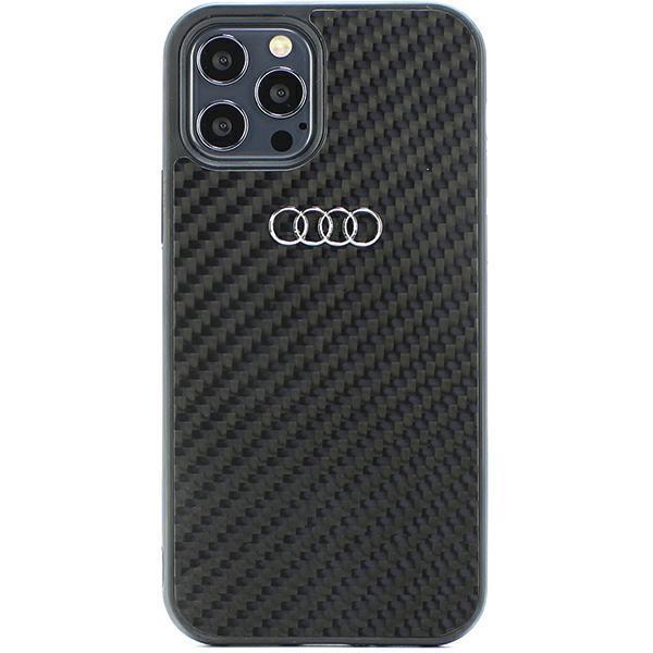 Audi Mobilskal till iPhone 12/12 Pro Carbon Fiber - Svart