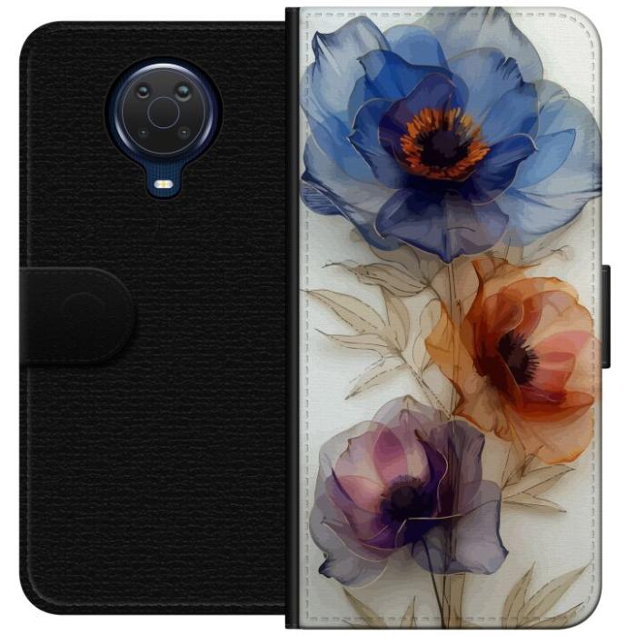 iSecrets - Plånboksfodral till Nokia G20 med Silkesblommor