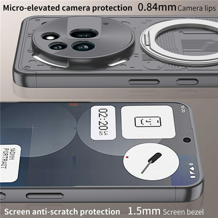 A-One Brand - Nothing Phone (3a) Pro Mobilskal MagSafe Kickstand Shockproof
