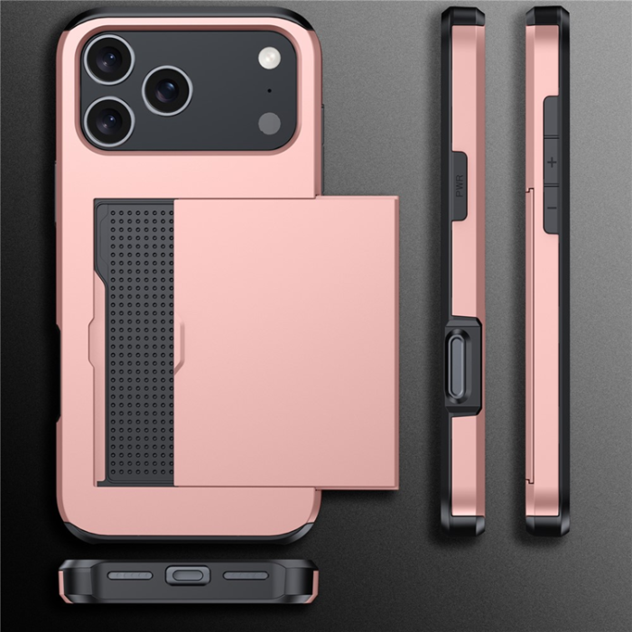 A-One Brand - iPhone 17 Pro Mobilskal korthållare - Svart