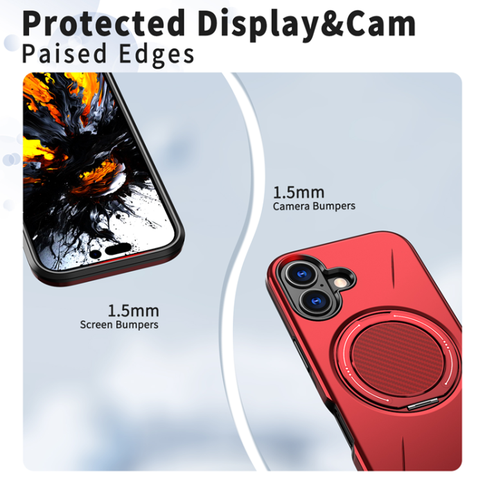 A-One Brand - iPhone 16 Plus Mobilskal MagSafe Rotating Kickstand TPU + PC