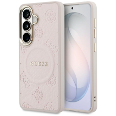 Guess - Guess Mobilskal F&ouml;r Galaxy S26 MagSafe Saffiano Peony Embossed Ring