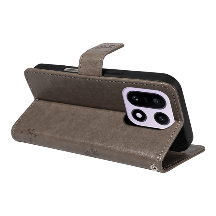 A-One Brand - OnePlus 15 5G Plånboksfodral Cat Tree Pattern Läder