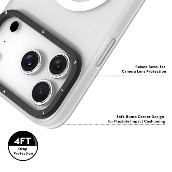YOUNGKIT - YOUNGKIT iPhone 17 Pro Max Mobilskal MagSafe PET TPU - Vit