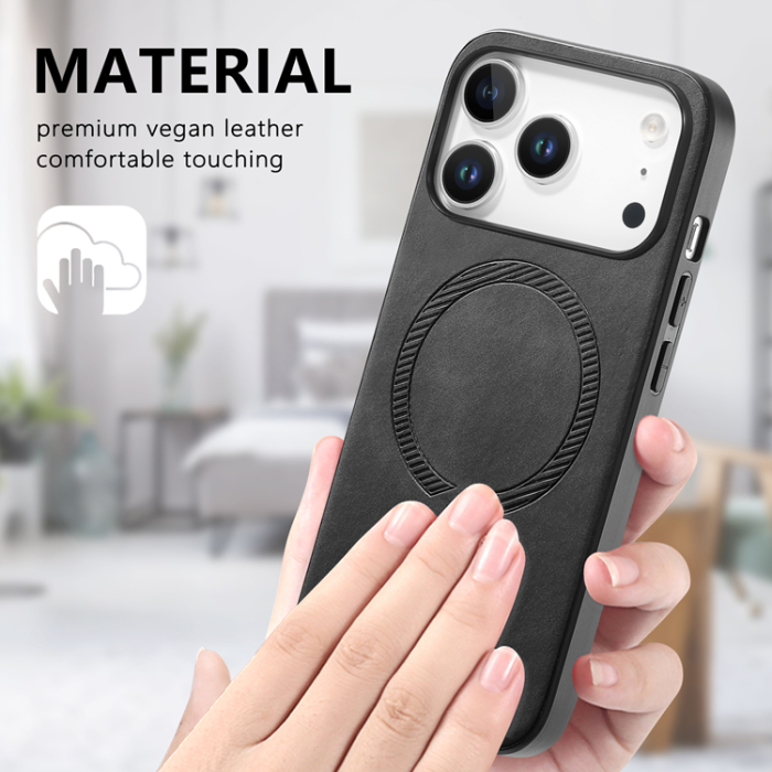 A-One Brand - iPhone 17 Pro Mobilskal MagSafe Skin-touch - Svart