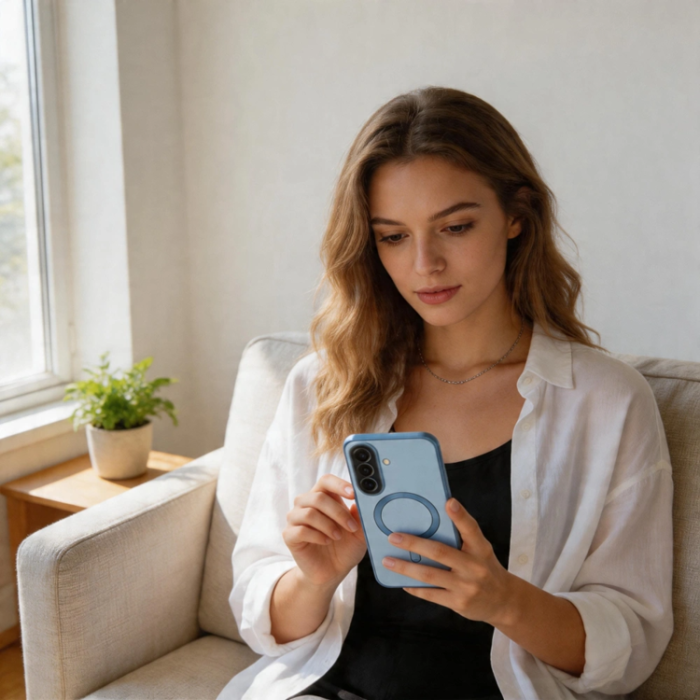 Tech-Protect - Tech-Protect Mobilskal För Galaxy A57 5G Magsafe Magflex - Sky Blå