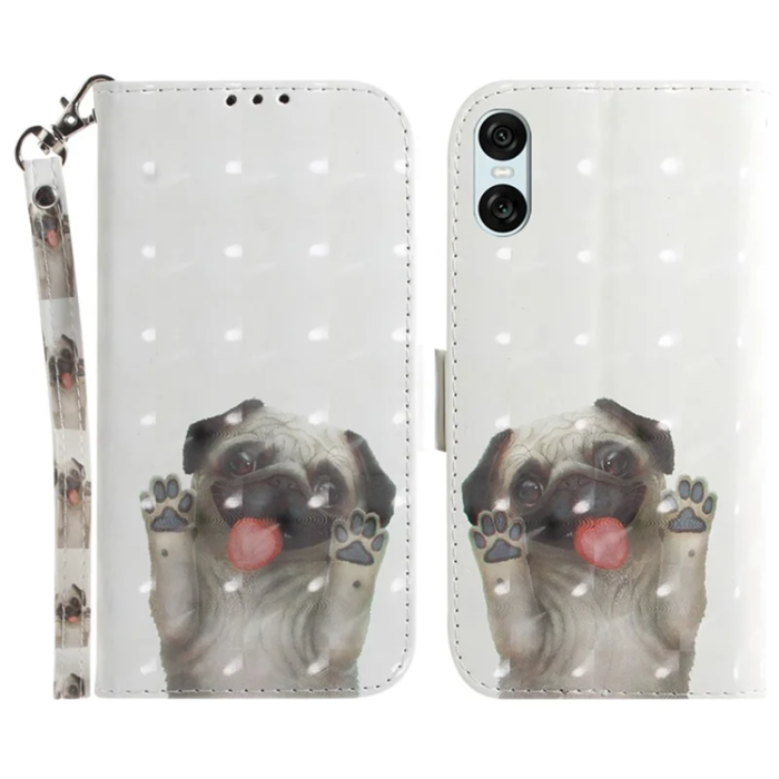 A-One Brand - Sony Xperia 10 VI Plånboksfodral 3D Pattern - Pug