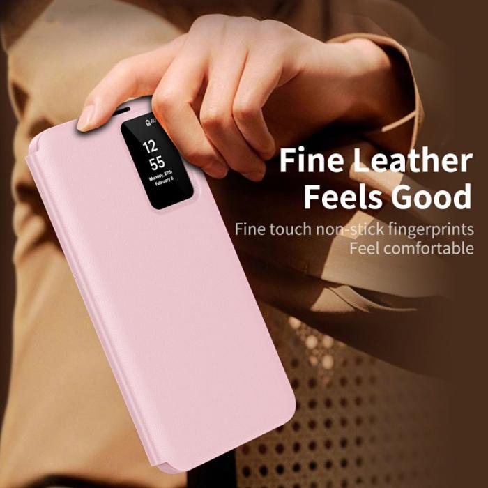 OEM - Samsung Galaxy S26 Ultra Fodral Smart View Läder - Rosa