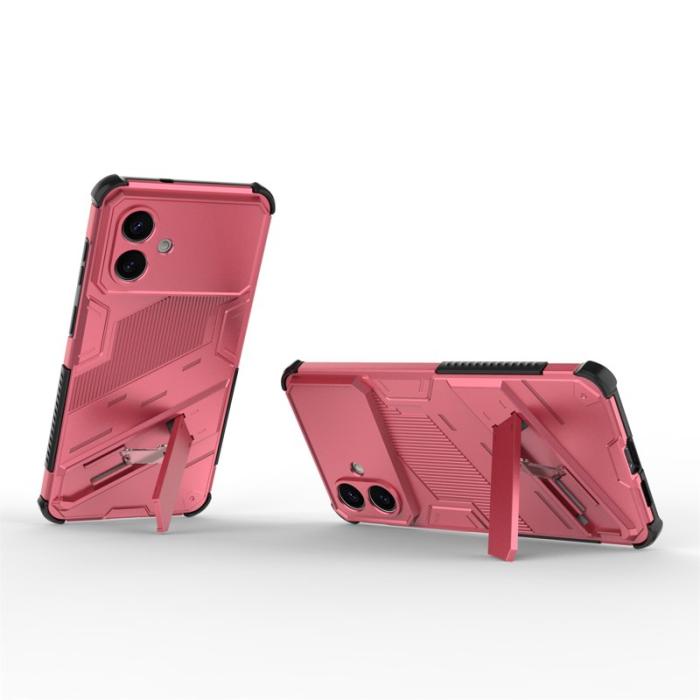 OEM - Mobilskal till Samsung Galaxy S26 Plus Plast Stöttålig Med Ställ - Rosa