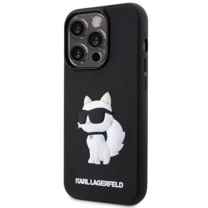 KARL LAGERFELD - Karl Lagerfeld iPhone 14 Pro Max Mobilskal Rubber Choupette 3D
