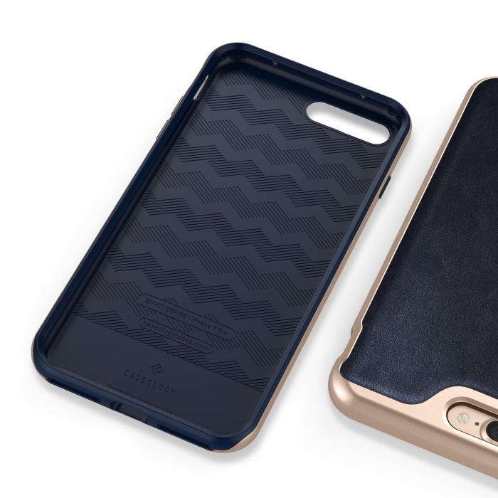 Caseology - Caseology Envoy Äkta Läder Skal iPhone 7 Plus - Blå