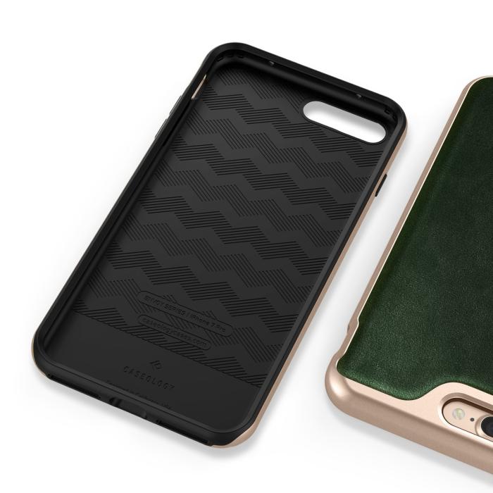 Caseology - Caseology Envoy Äkta Läder Skal iPhone 7 Plus - Grön