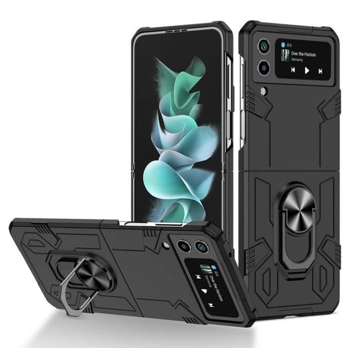 Forcell - Forcell Galaxy Z Flip 3 5G Skal Mecha - Svart